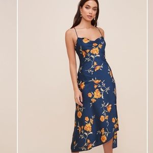 Gaia floral midi dress